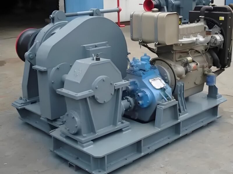 Diesel anchor windlass