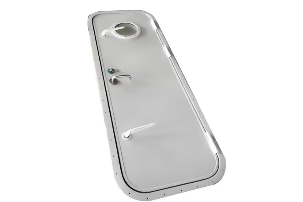 Quick opening and closing weathertight aluminum door
