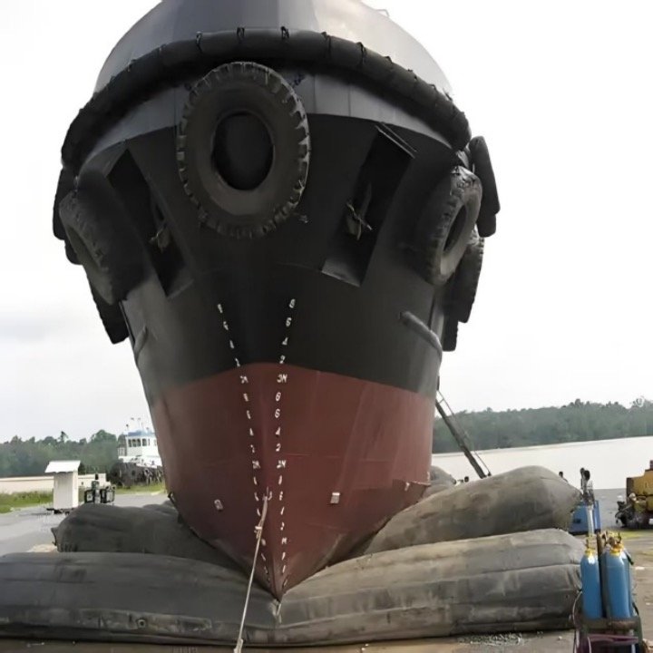 Marine launching and hauling airbags